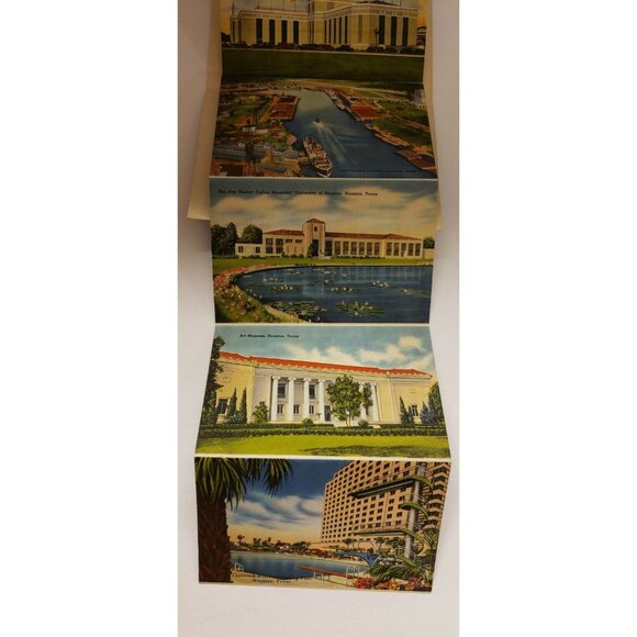 Houston Texas, Postcard folder, 1930s, (PA57) - Picture 4 of 6